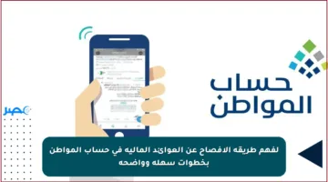 لفهم طريقة الإفصاح عن العوائد المالية في حساب المواطن بخطوات سهلة وواضحة